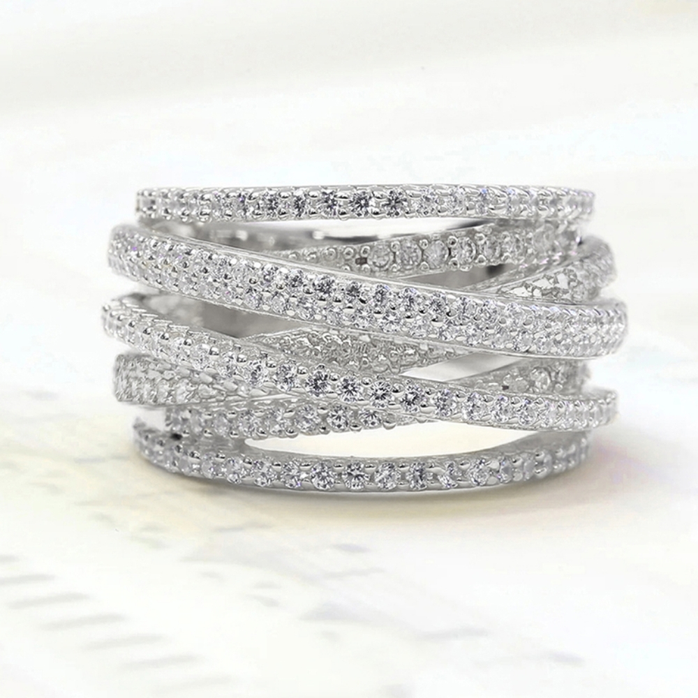Sliver diamond ring - Picture 3 of 4